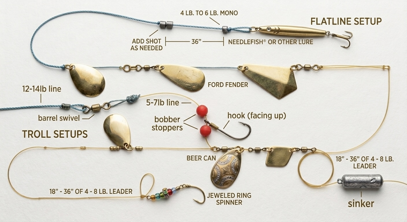 Kokanee Trolling Rig rig diagram
