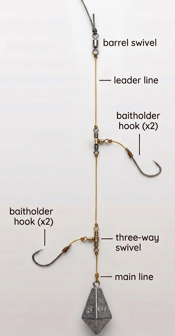 Surf Perch Rig rig diagram